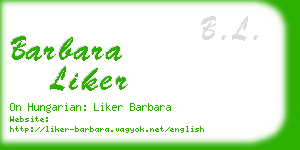 barbara liker business card